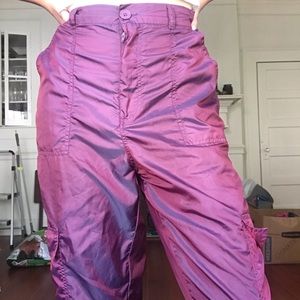 Iridescent purple pants